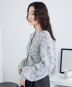 WEGO ミックスブークレ2WAYカーディガン