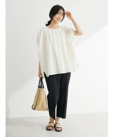 Green Parks インド綿　ＳＥＴ２点　マルチ刺繍ブラウス＋タンク