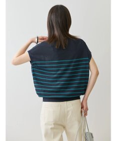 AMERICAN HOLIC 接触冷感フレンチスリーブニットプルオーバー