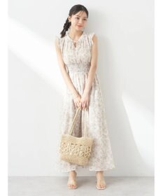 earth music&ecology ノースリ花柄ワンピース