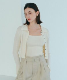 YECCA VECCA 【2点セット】キャミセット襟付きカーディガン