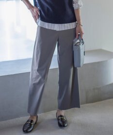 J.PRESS LADIES L 【洗える・吸水速乾・接触冷感】リネンツイル パンツ