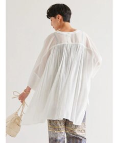 AMERICAN HOLIC バックギャザーＶネックシアーシャツ