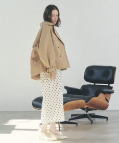 YECCA VECCA レースMIXショートトレンチコート