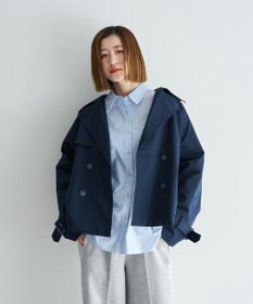 YECCA VECCA レースMIXショートトレンチコート