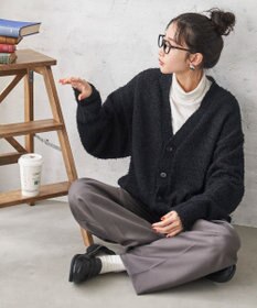 WEGO ツイストブークレカーディガン