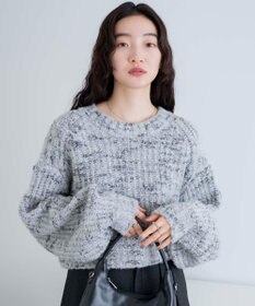 WEGO ミックスブークレ2WAYカーディガン