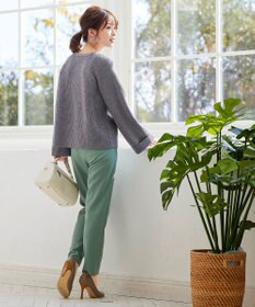 Tiaclasse L 【洗える】リラックス感のあるラグランスリーブニット