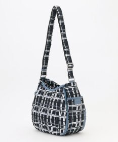 Y'SACCS ドローイングチェックショルダーバッグ