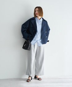 YECCA VECCA レースMIXショートトレンチコート