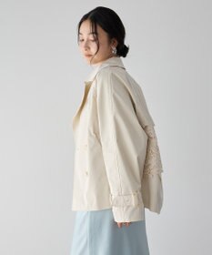 YECCA VECCA レースMIXショートトレンチコート