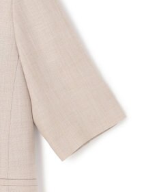 23区 【先行予約】リネンライクグロッシー ハーフスリーブ ダブル ジャケット