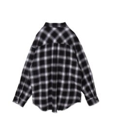 WEGO フリンジチェックBIGネルシャツ