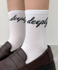 WEGO メッセージロゴソックス