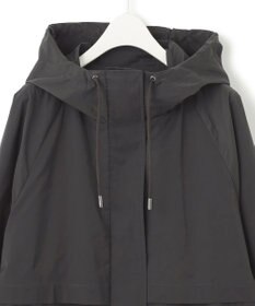 ICB 【撥水加工】 メモリーストレッチタフタ フーデットコート