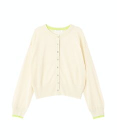 AMERICAN HOLIC シアー配色ニットカーディガン
