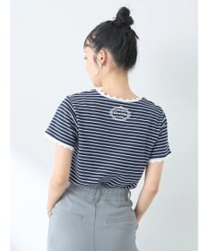 earth music&ecology バイカラースカラッププルオーバー