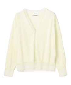 BEIGE， 【洗える】JULIE / シルク混シアーVネックカーディガン