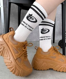 WEGO 2ラインデザインソックス