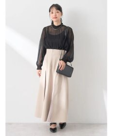 earth music&ecology マジョリカプリーツシアープルオーバー