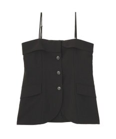 earth music&ecology 【セットアップ対応】フラップボタンビスチェ