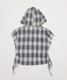 WEGO フードチェックコンパクトシャツ