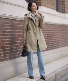 J.PRESS LADIES BEZコットンナイロン ストライプ シャツカラー ブラウス