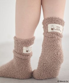 earth music&ecology miffy/earth タグ付モコモコソックス