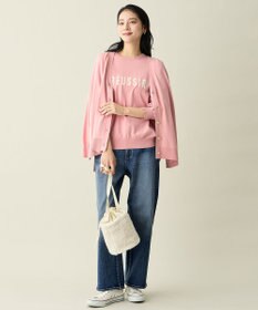 ANY インターシャロゴニットプルオーバー