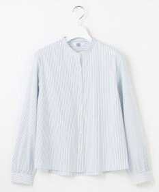 J.PRESS LADIES L 【洗える】BEZ VEGA バンドカラー ブラウス