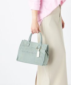 LA BAGAGERIE チャーム付きデニムバッグ Sサイズ