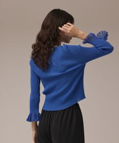 GRACE CONTINENTAL シアーフリルニットカーディガン