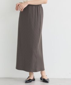 earth music&ecology 【コットン混】カットリブナロースカート