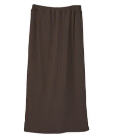 earth music&ecology 【コットン混】カットリブナロースカート