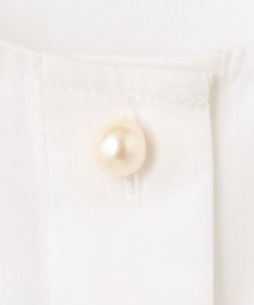 組曲 【洗える】C/Nyブロードノーカラー シャツ