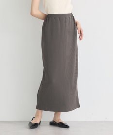 earth music&ecology 【コットン混】カットリブナロースカート