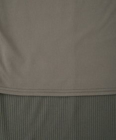 earth music&ecology 【コットン混】カットリブナロースカート