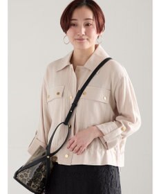 Te chichi リネンライクWポケットジャケット