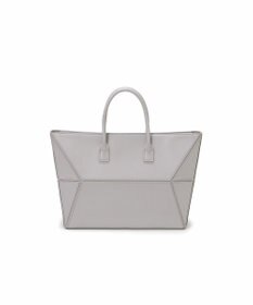 TOPKAPI 【TREASURE TOPKAPI】フェイクレザー ジオメトリック ショルダー付 トートバッグ