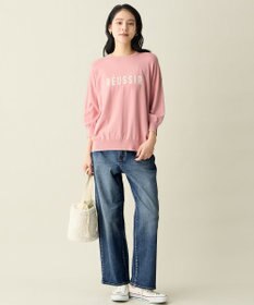 ANY インターシャロゴニットプルオーバー