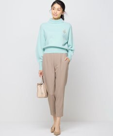 組曲 【暖かい・美シルエット・ストレッチ】バックウォーム テーパードパンツ