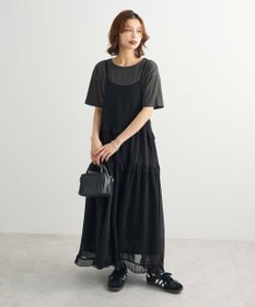 Green Parks ・Ｐｅｔｉｔ　Ｆｌｅｕｒ　シアーティアードキャミワンピ