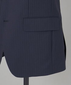 GOTAIRIKU 【御幸毛織】Superio160 ウールモヘヤシルクカシミヤ　スーツ（ネイビーストライプ）