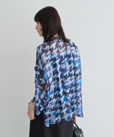 YECCA VECCA [2SET]キャミ付きシアージオメ柄シャツ