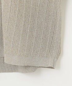自由区 L 【カタログ掲載・アンサンブル対応・洗える】グリッターリブプルオーバー ニット