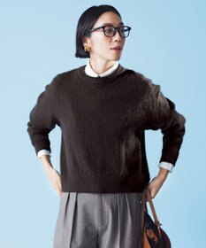 UNFILO 【WEB＆一部店舗限定】へアリースウェット クルーネックニット