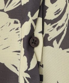 自由区 バイカラーフラワープリント ワンピース