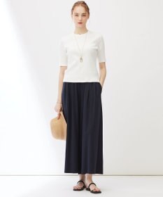 23区 【Indian Factory】ツイストスムースジャージー ワイドパンツ