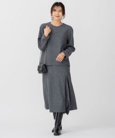 23区 【CLASSY.1月号掲載】ウール圧縮スムース クルーネック トップス