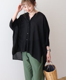 AMERICAN HOLIC 【接触冷感】Ｖネックシアー半袖ＢＩＧシャツ